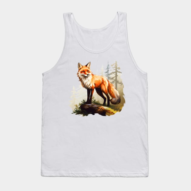 Forest Foxes Tank Top by zooleisurelife